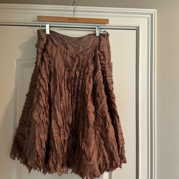 Two-Piece Mauve DKNY Silk Top & Skirt - Picture 6 of 6
